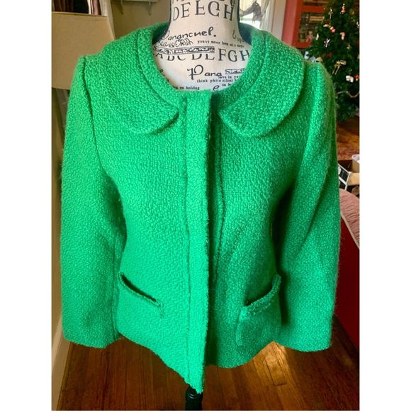 Boden wool sweater coat green size UK 8 - Picture 8 of 9